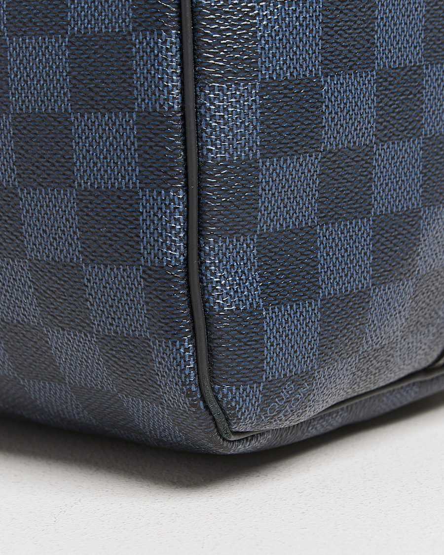 Homme | Louis Vuitton Pre-Owned Keepall Bandoulière 45 Damier Cobalt Jungle | Louis Vuitton Pre-Owned | Keepall Bandoulière 45 Damier Cobalt Jungle