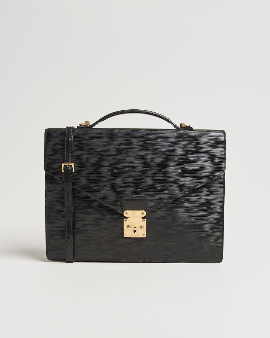 Homme | Louis Vuitton Pre-Owned Serviette Conseiller Document Epi Leather | Louis Vuitton Pre-Owned | Serviette Conseiller Document Epi Leather