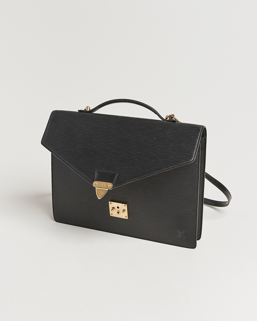 Homme | Louis Vuitton Pre-Owned Serviette Conseiller Document Epi Leather | Louis Vuitton Pre-Owned | Serviette Conseiller Document Epi Leather