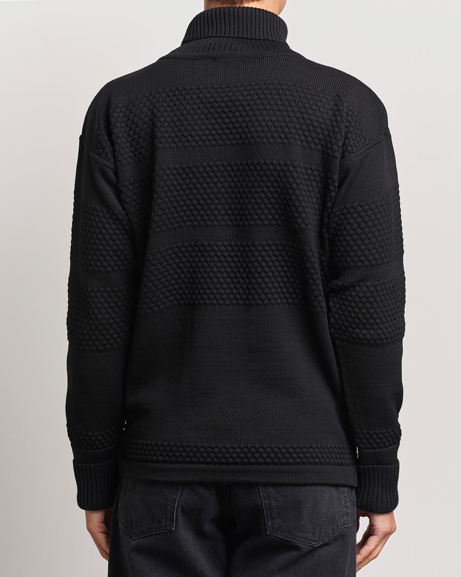 Homme | Pulls Et Tricots | S.N.S. Herning | Fisherman Wool Rollneck Sweater Black