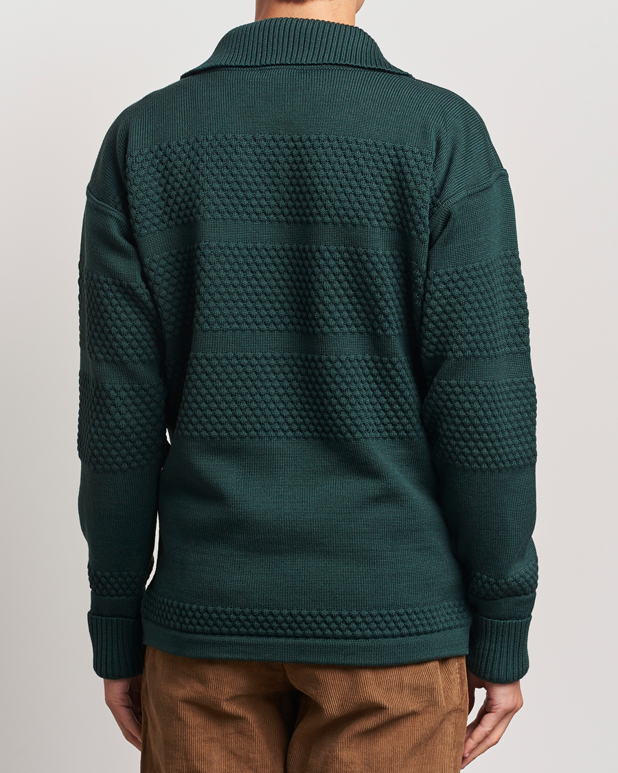 Homme | Pulls Et Tricots | S.N.S. Herning | Fisherman Wool Half Zip Sweater Thunder Green
