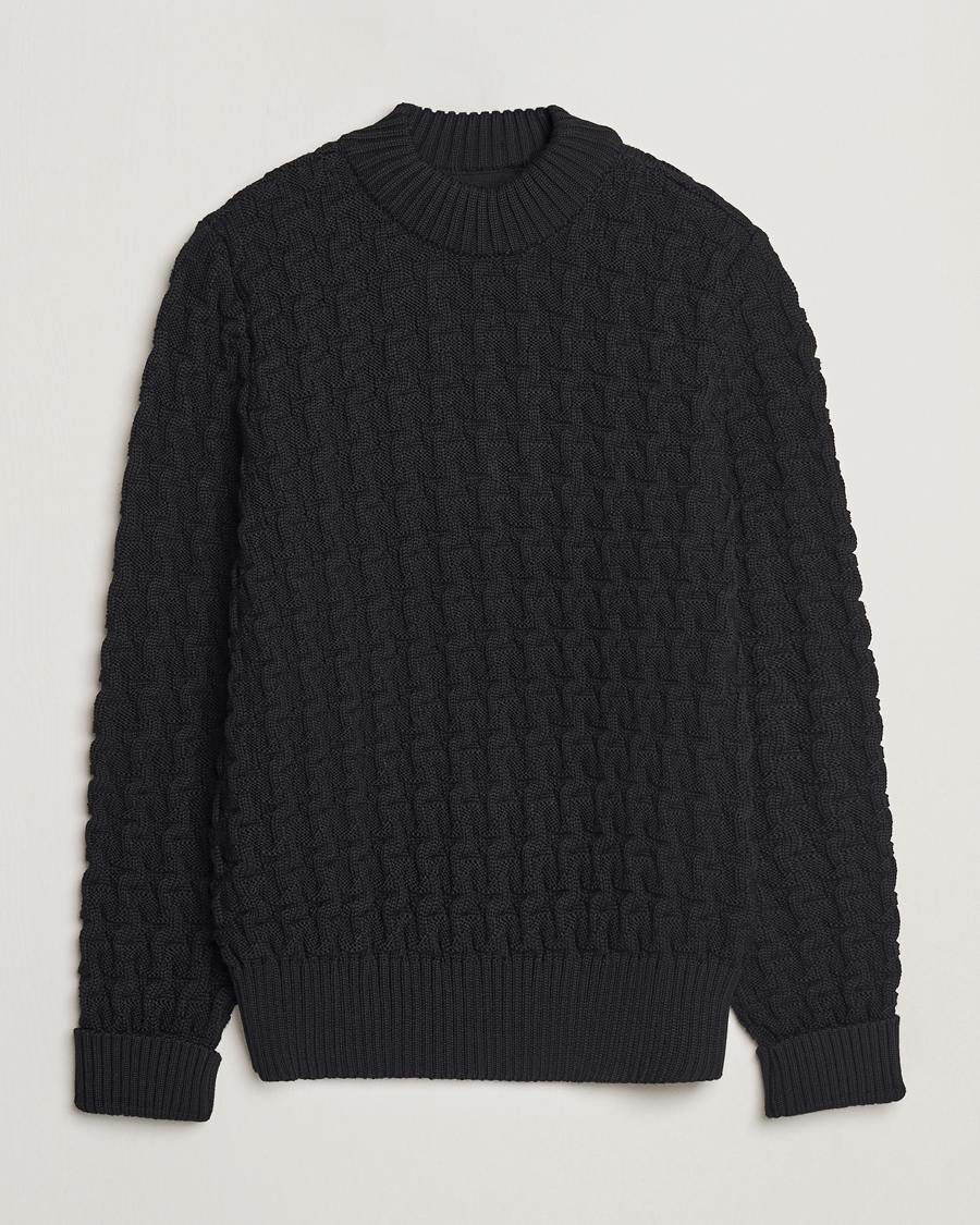 Homme | Pulls Et Tricots | S.N.S. Herning | Stark Wool Cable Knit Sweater Black