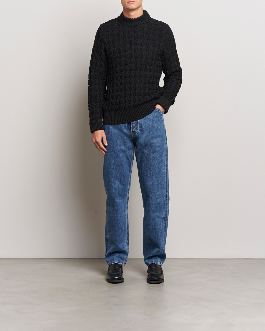 Homme | Pulls Et Tricots | S.N.S. Herning | Stark Wool Cable Knit Sweater Black