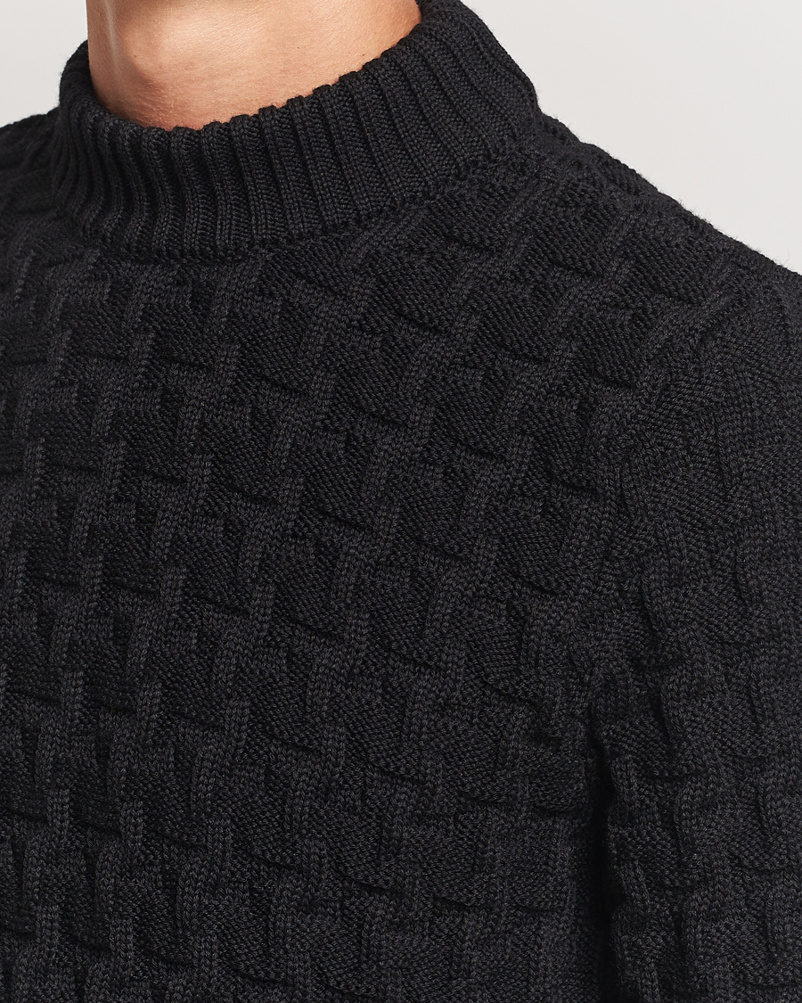 Homme | Pulls Et Tricots | S.N.S. Herning | Stark Wool Cable Knit Sweater Black