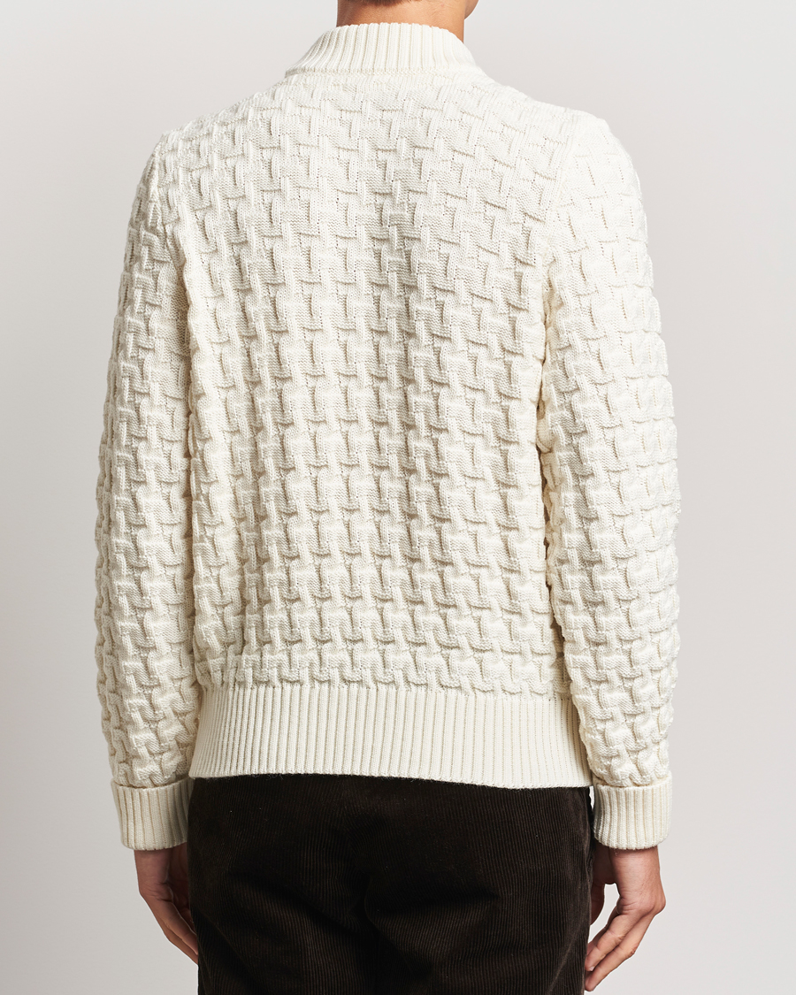 Homme | Pulls Et Tricots | S.N.S. Herning | Stark Wool Cable Knit Sweater Natural White