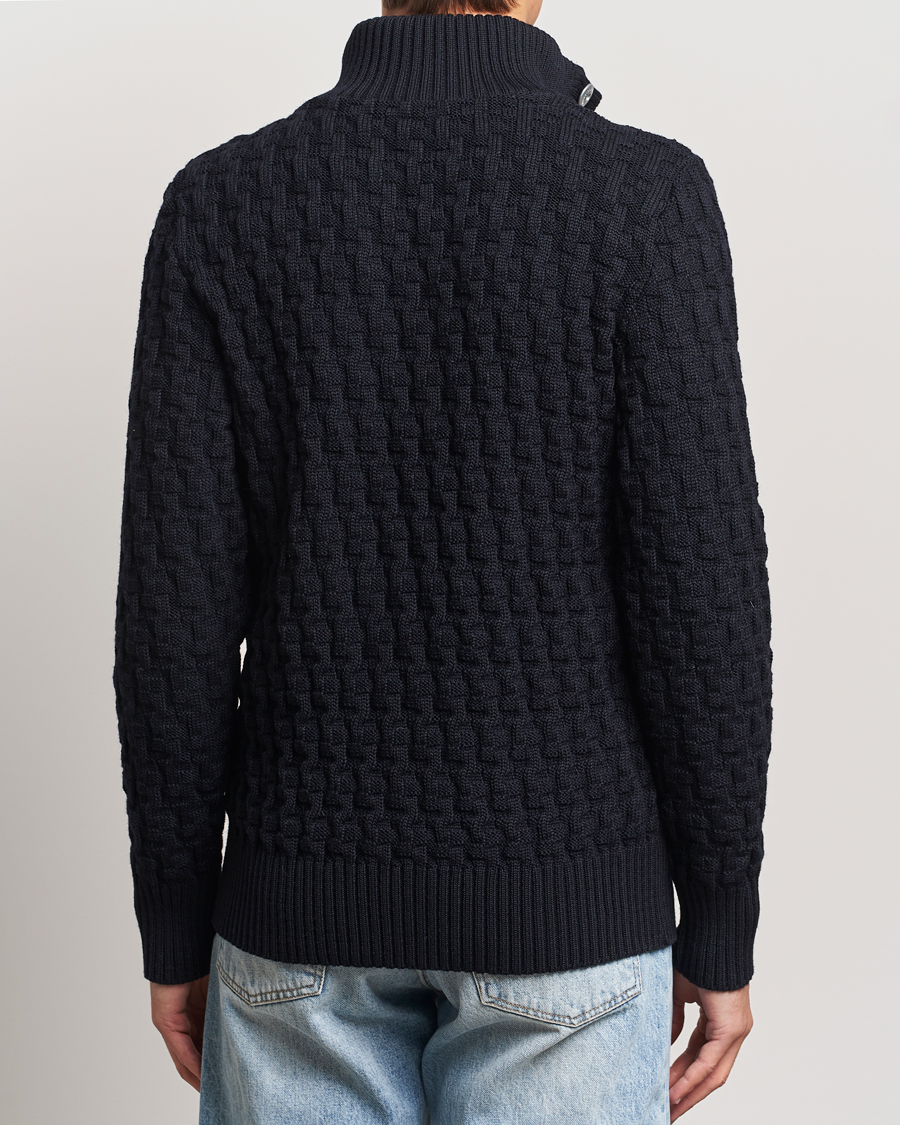Homme | Pulls Et Tricots | S.N.S. Herning | Stark Wool Cable Cardigan Navy