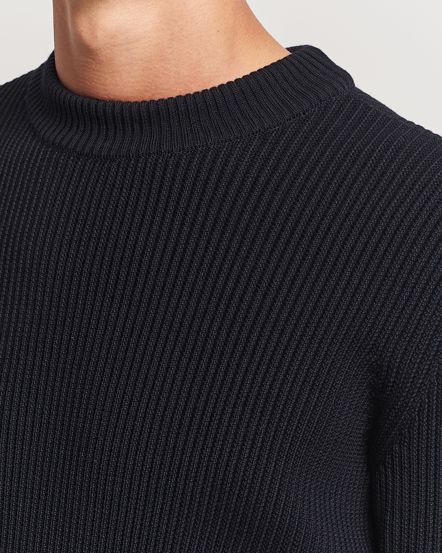 Homme | Pulls Et Tricots | S.N.S. Herning | Fender Wool Crew Neck Navy Blue