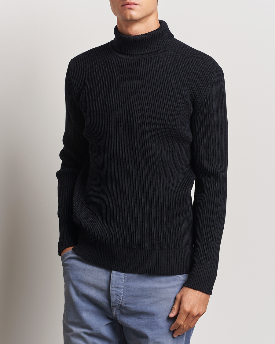Homme | Pulls Et Tricots | S.N.S. Herning | Fender Wool Rollneck Sweater Navy Blue