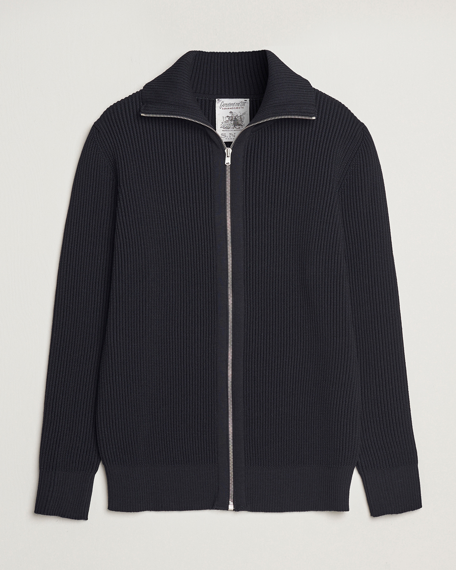 Homme | Pulls Et Tricots | S.N.S. Herning | Fender Wool Full Zip Navy Blue