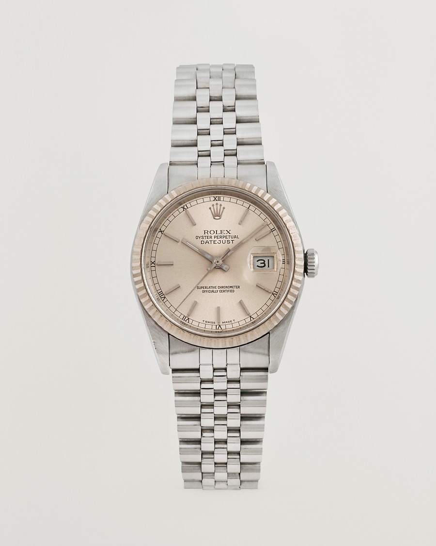 Homme | Rolex Pre-Owned Datejust 16234 Silver | Rolex Pre-Owned | Datejust 16234 Silver