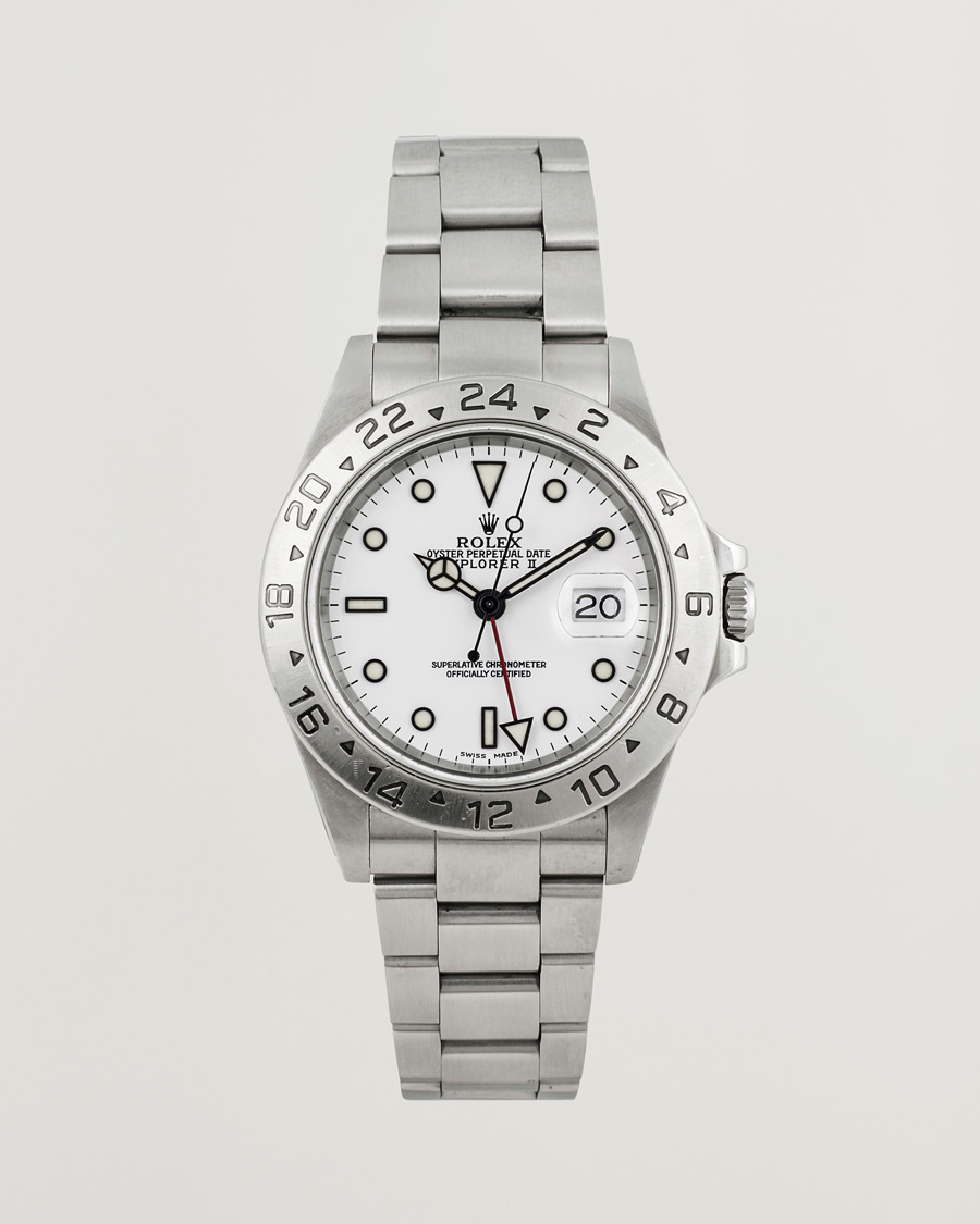 Homme | Rolex Pre-Owned Explorer II 16570 Silver | Rolex Pre-Owned | Explorer II 16570 Silver