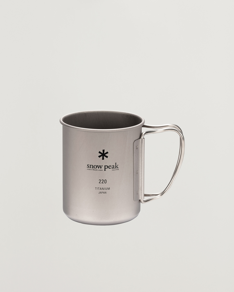 Homme | Snow Peak Single Wall Mug 220 Titanium | Snow Peak | Single Wall Mug 220 Titanium