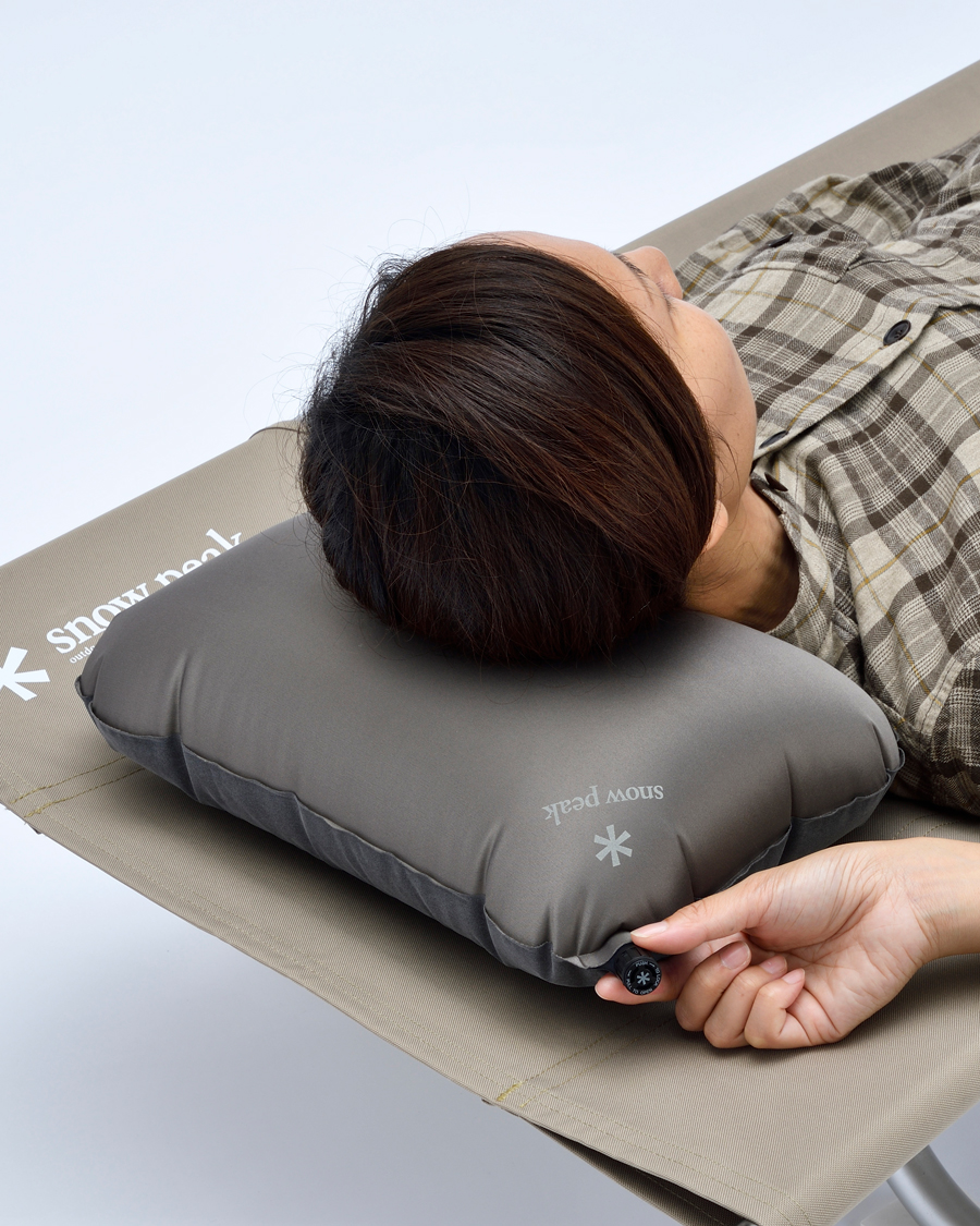 Homme | Snow Peak Stretch Pillow Grey | Snow Peak | Stretch Pillow Grey