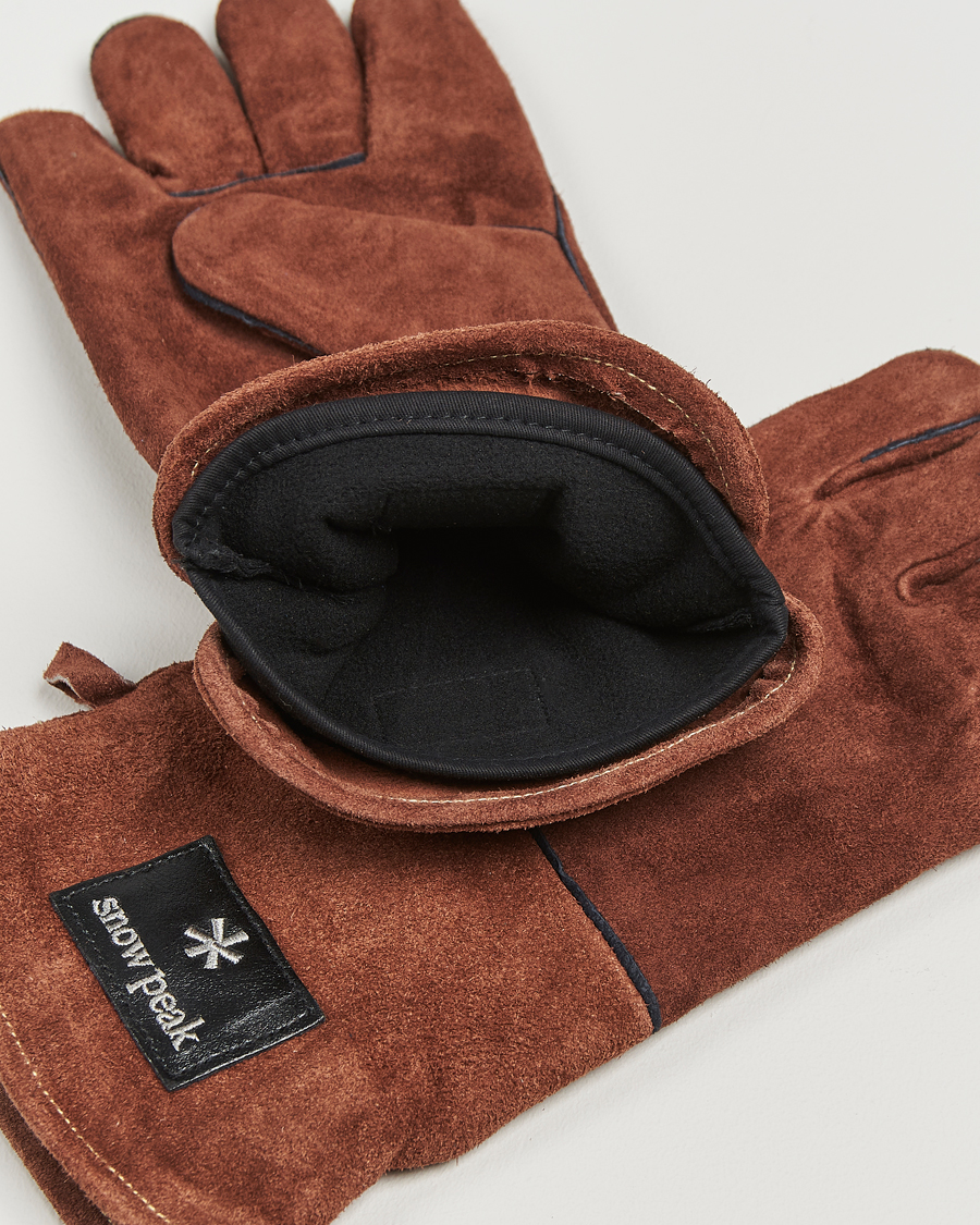 Homme | Outdoor living | Snow Peak | Fireside Gloves Brown