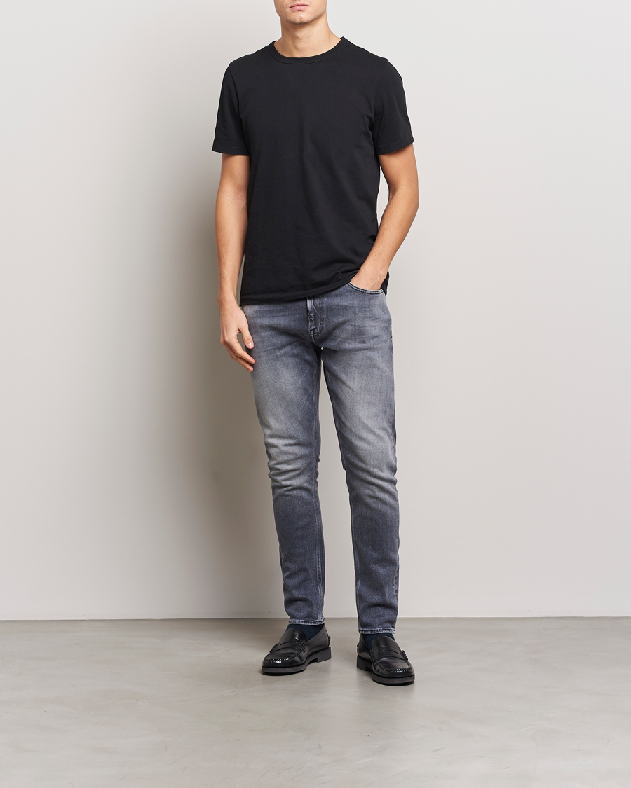 Homme | Jeans | Tiger of Sweden | Pistolero Stretch Cotton Jeans Prime Washed Black