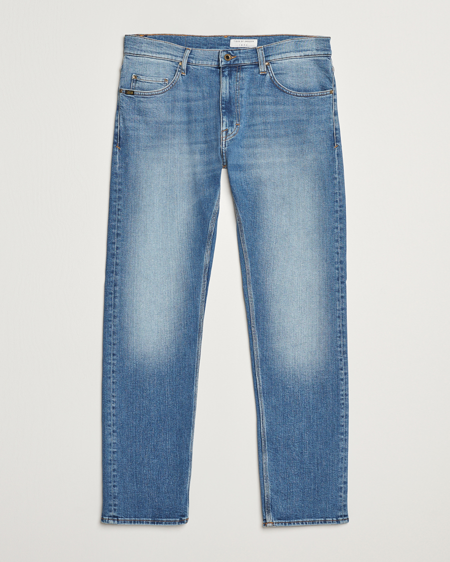 Homme | Jeans | Tiger of Sweden | Pistolero Stretch Cotton Jeans Pale Blue