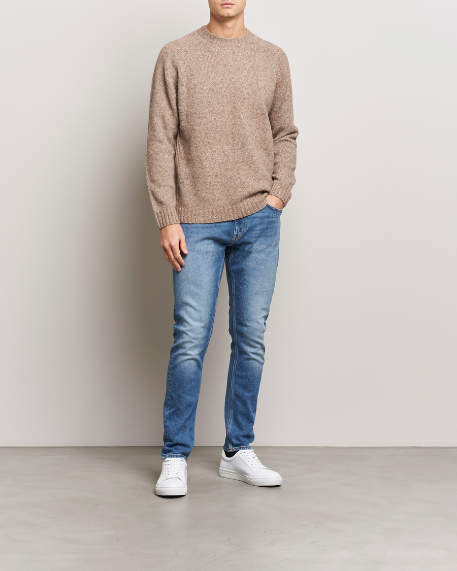Homme | Jeans | Tiger of Sweden | Pistolero Stretch Cotton Jeans Pale Blue