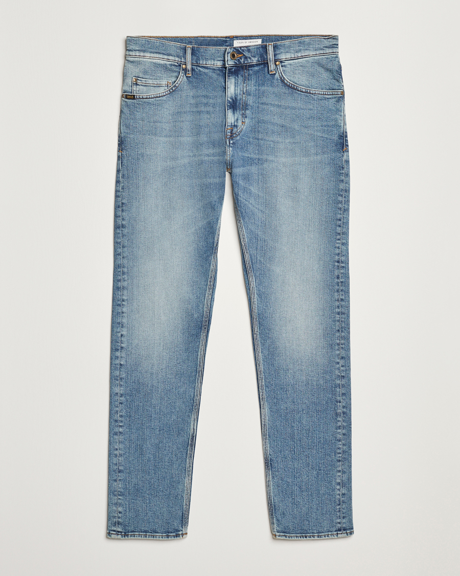 Homme | Jeans | Tiger of Sweden | Pistolero Stretch Cotton Jeans 3 Year Vintage Blue