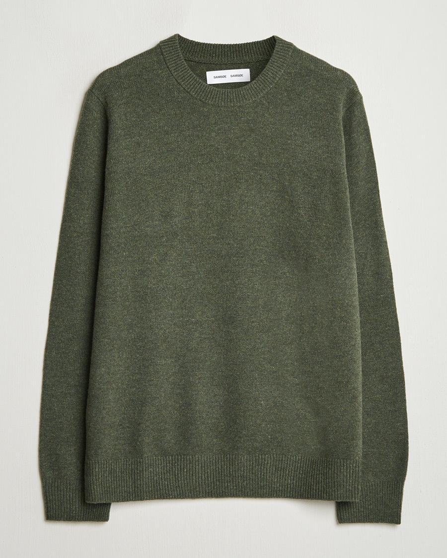 Homme | Pulls Et Tricots | Samsøe Samsøe | Isak Knitted Crew Neck Forest Night