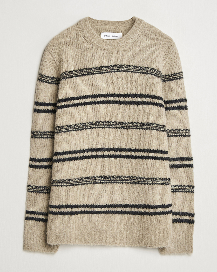 Homme | Pulls Et Tricots | Samsøe Samsøe | Arin Alpaca Striped Sweater Seneca Rock