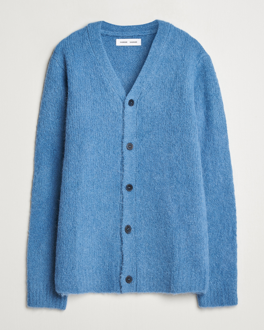 Homme | Pulls Et Tricots | Samsøe Samsøe | Arin Alpaca Cardigan Coronet Blue