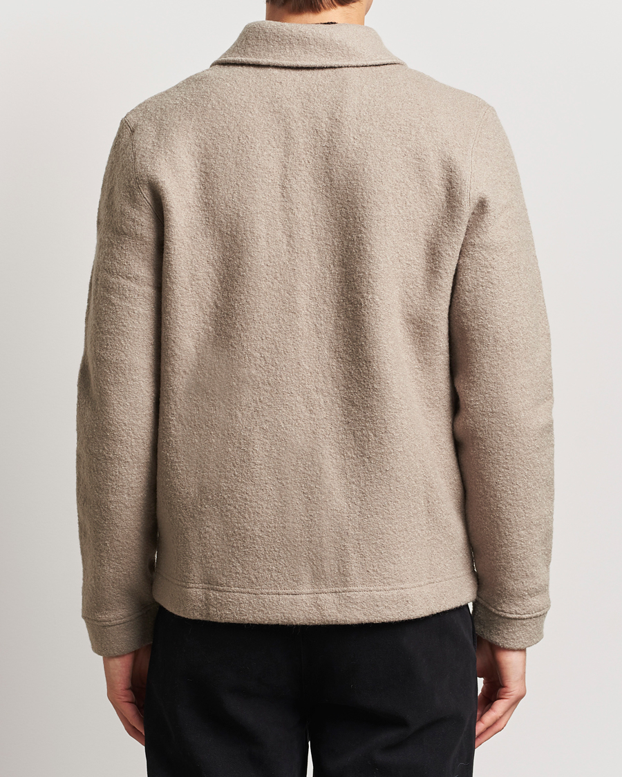 Homme | Pulls Et Tricots | Samsøe Samsøe | Hannes Boiled Wool Full Zip Seneca Rock