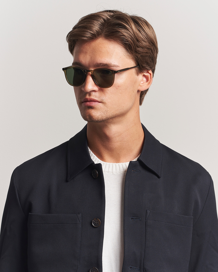 Homme | Lunettes De Soleil | Garrett Leight | Kinney 49 Sunglasses Olive/Green