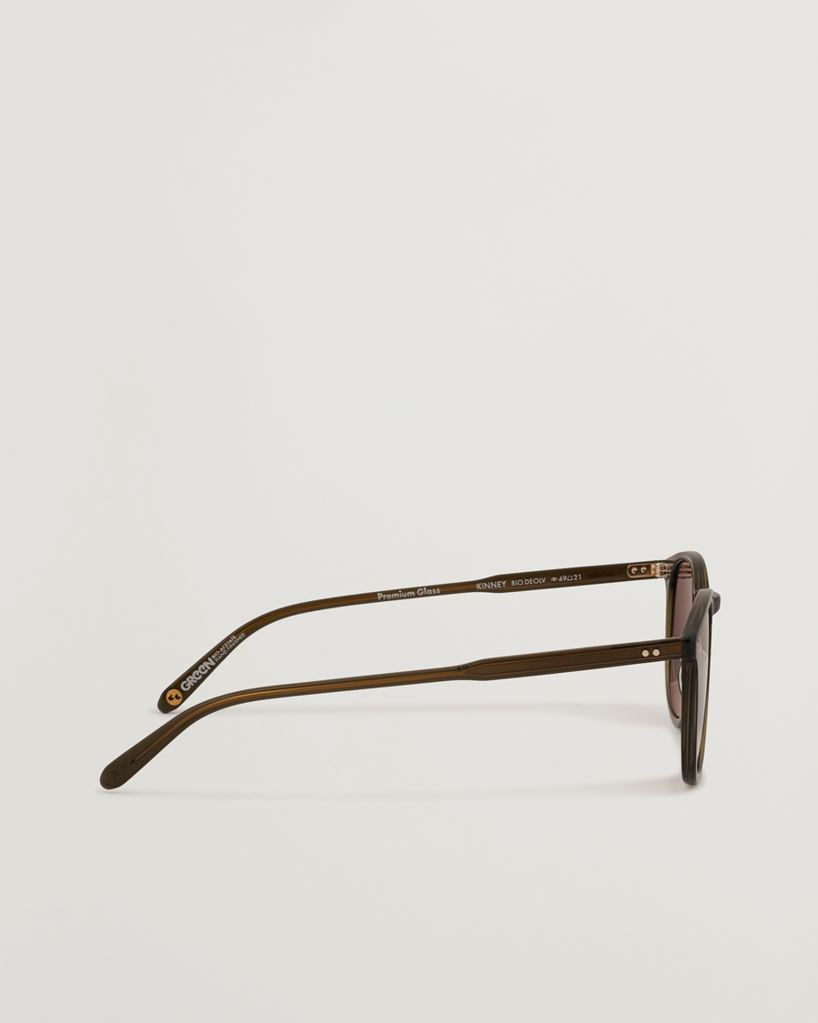 Homme | Lunettes De Soleil | Garrett Leight | Kinney 49 Sunglasses Olive/Green
