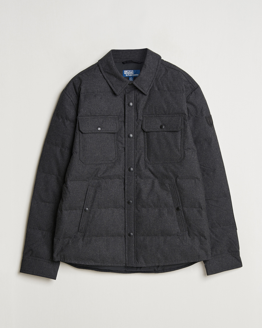 Homme | Manteaux Et Vestes | Polo Ralph Lauren | Lewis Quilted Insulated Shirt Jacket Dark Charcoal