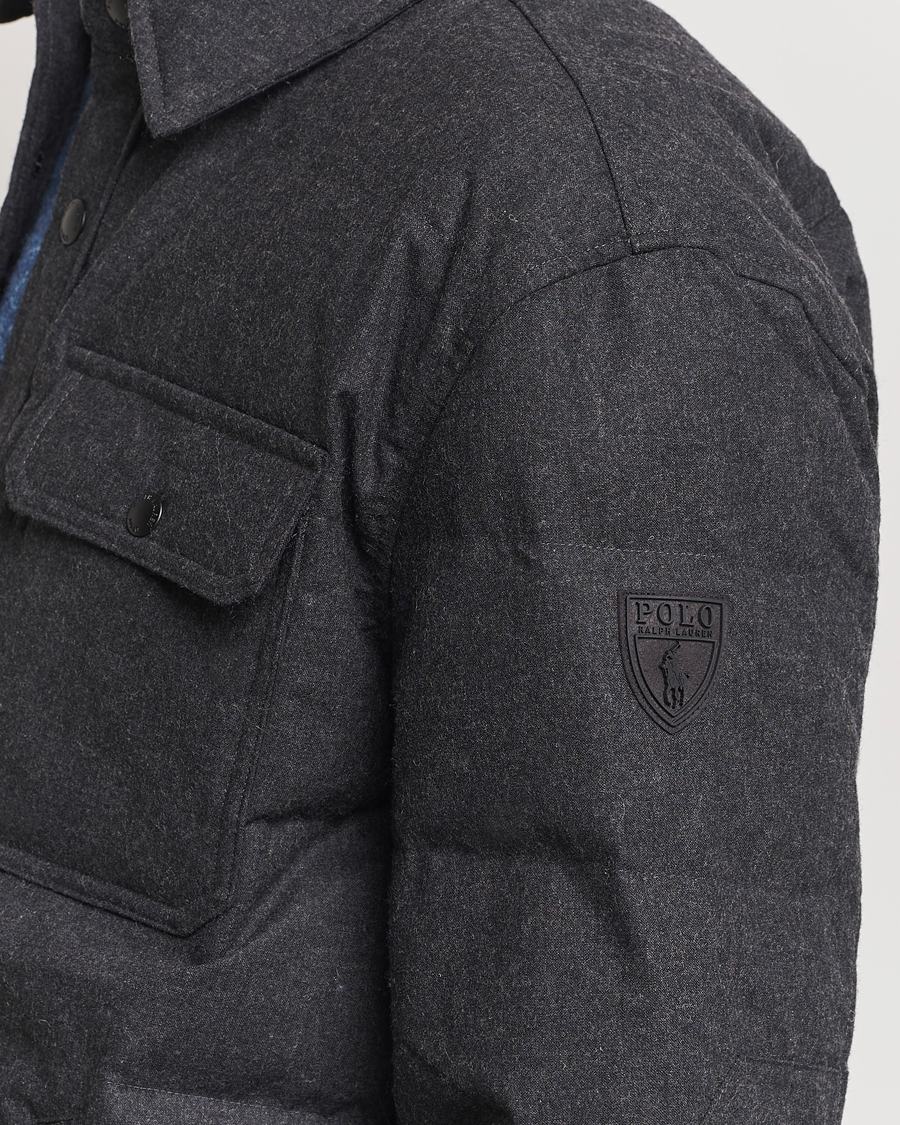 Homme | Manteaux Et Vestes | Polo Ralph Lauren | Lewis Quilted Insulated Shirt Jacket Dark Charcoal
