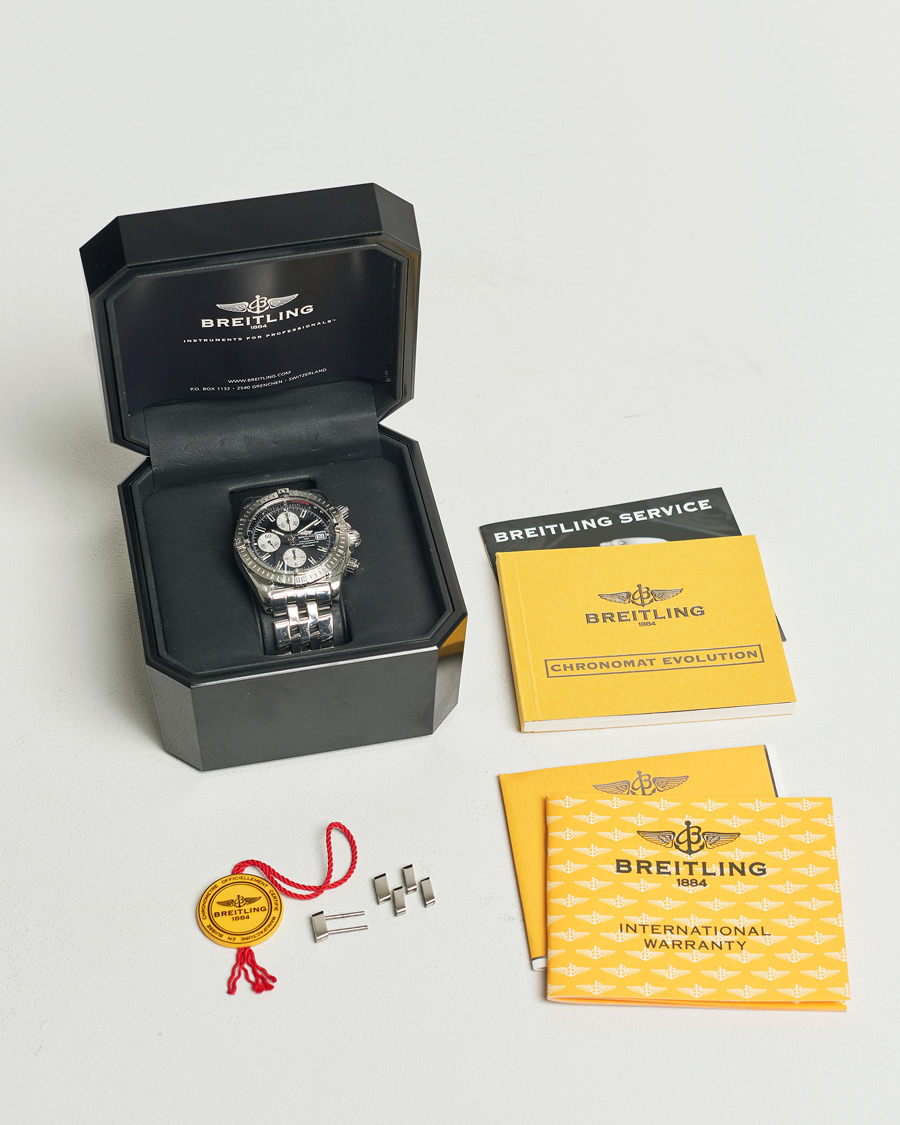 Homme | Breitling Pre-Owned Chronomat Evolution Silver | Breitling Pre-Owned | Chronomat Evolution Silver