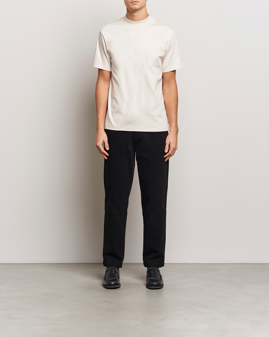 Homme | T-shirts | J.Lindeberg | Ace Mock Neck T-Shirt Moonbeam