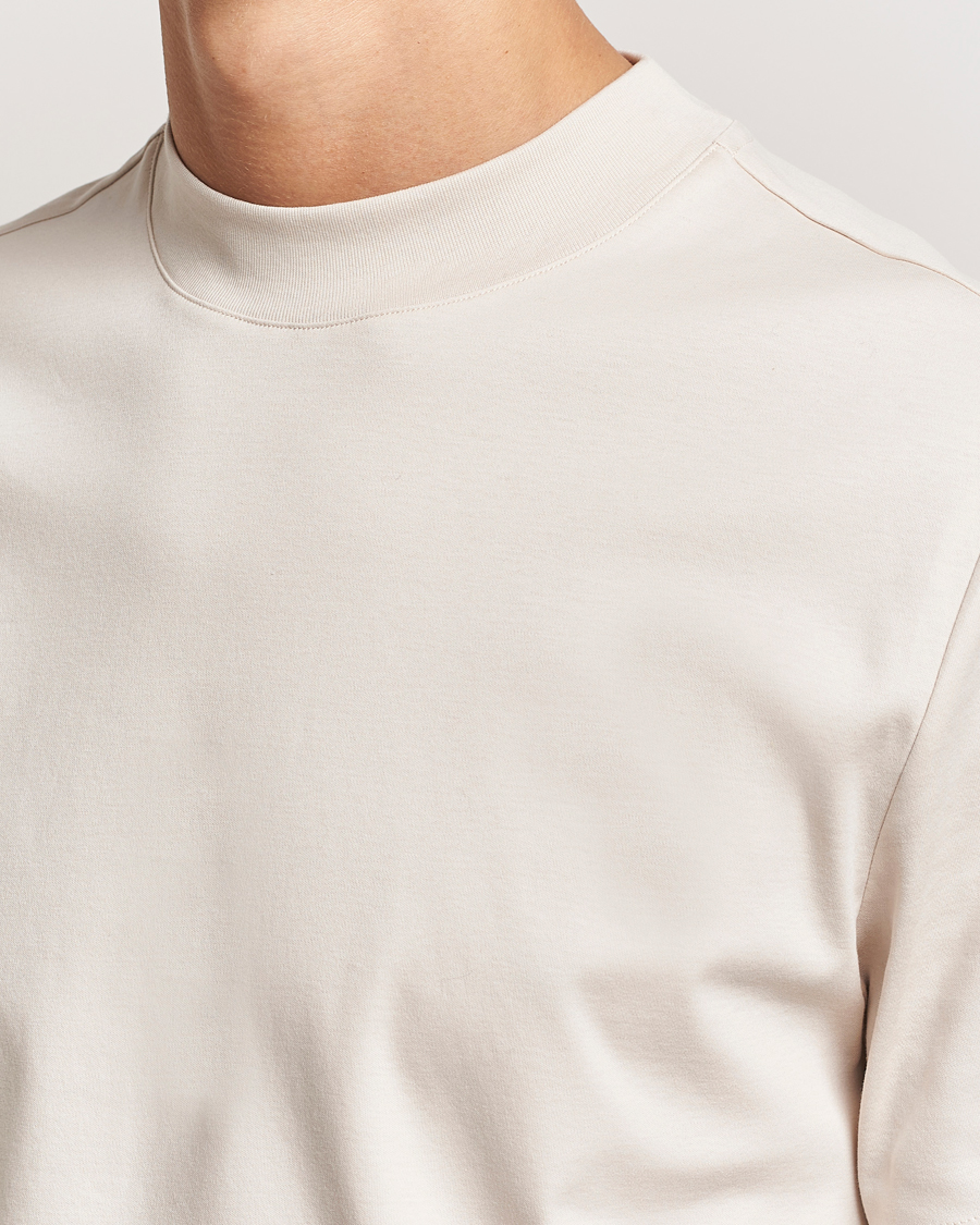 Homme | T-shirts | J.Lindeberg | Ace Mock Neck T-Shirt Moonbeam