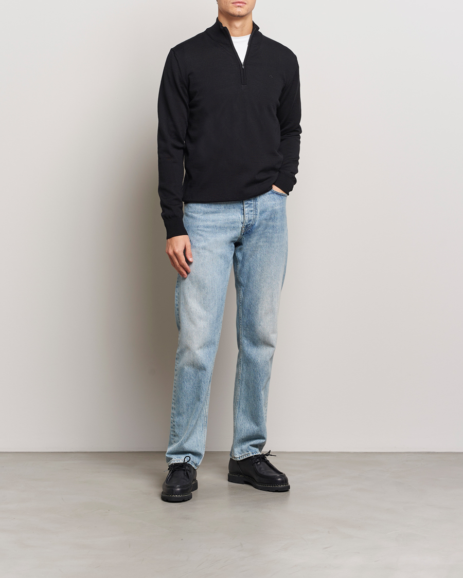 Homme | Pulls Et Tricots | J.Lindeberg | Kiyan Merino Quarter Zip Black
