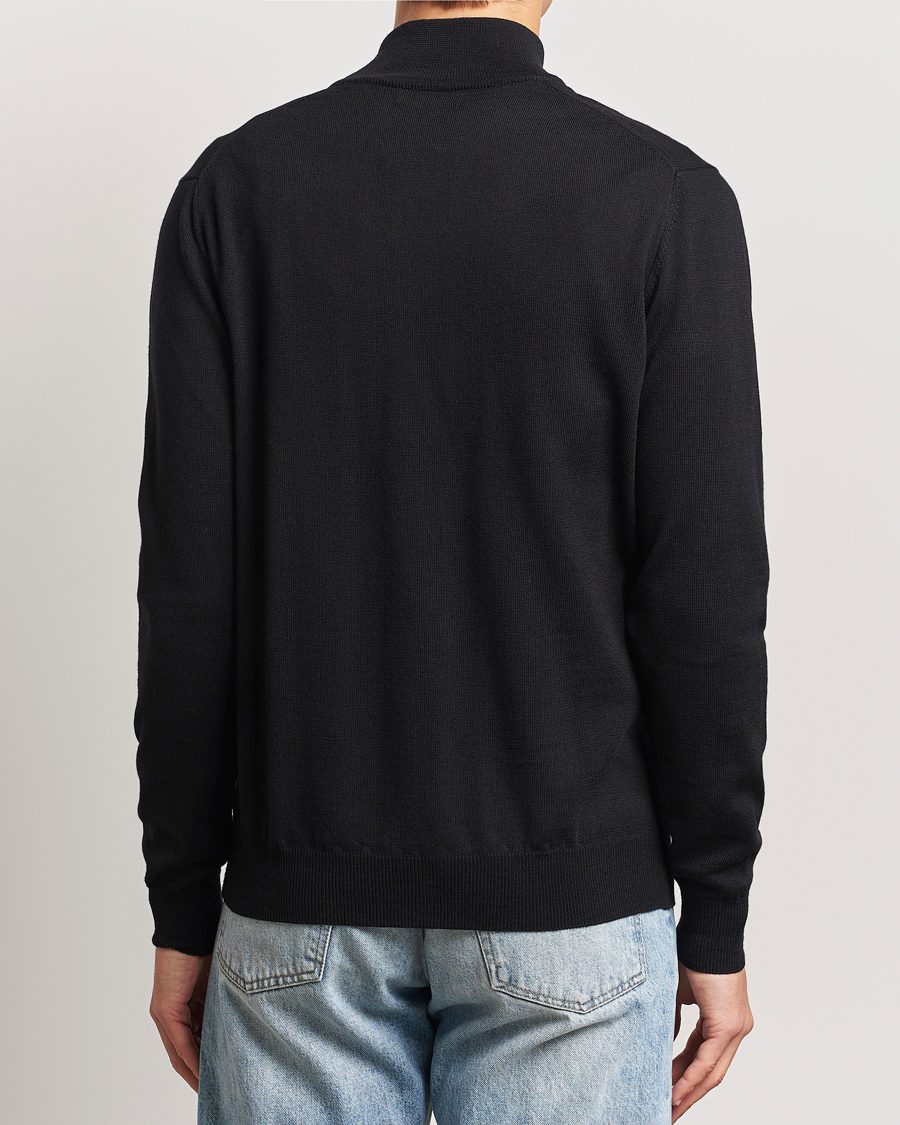 Homme | Pulls Et Tricots | J.Lindeberg | Kiyan Merino Quarter Zip Black