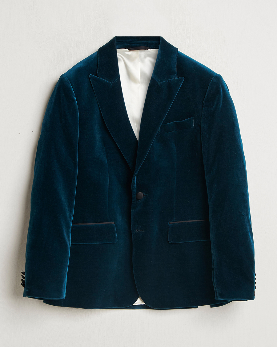 Homme | Blazers | J.Lindeberg | Lenny Velvet Blazer Key Largo