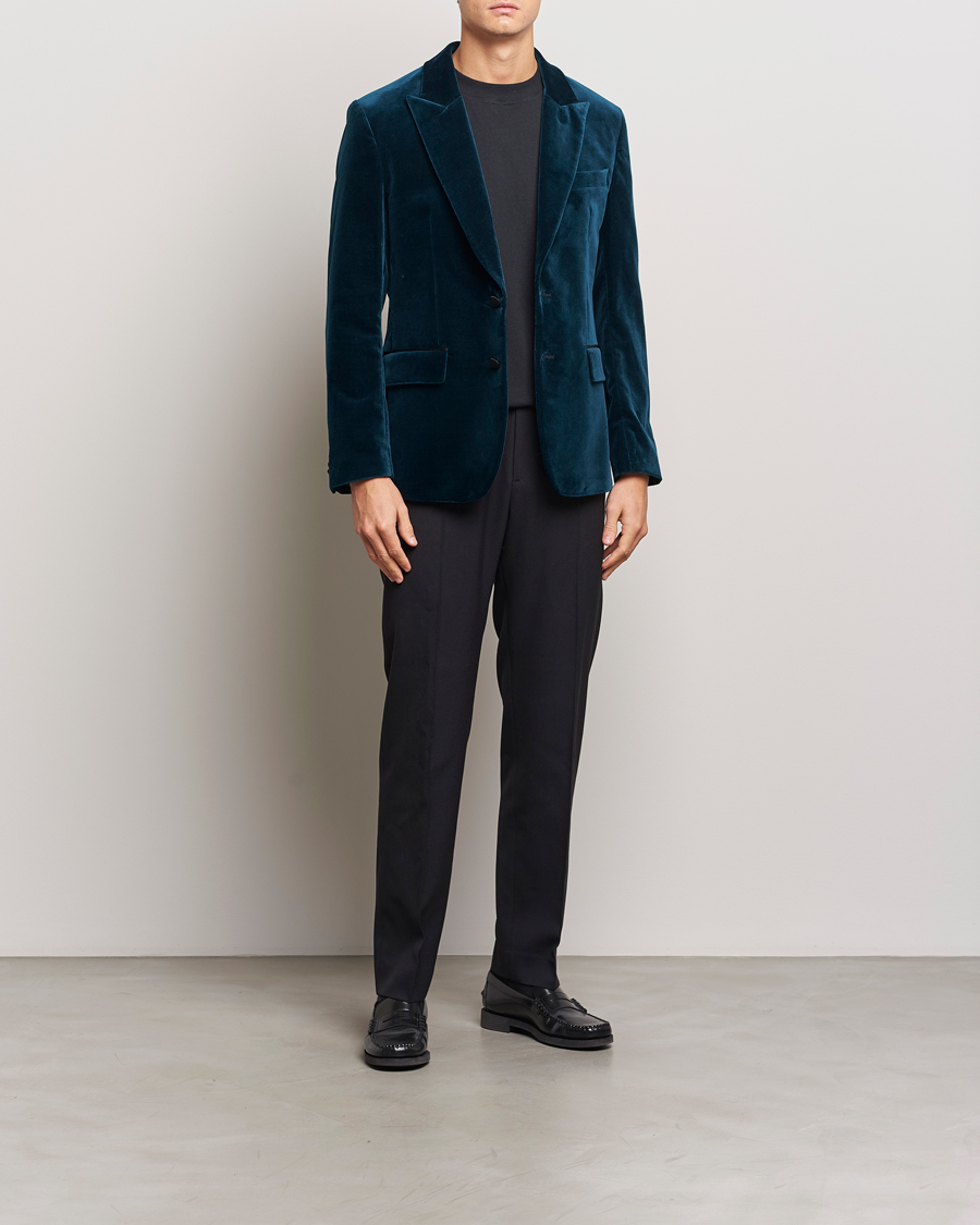 Homme | Blazers | J.Lindeberg | Lenny Velvet Blazer Key Largo