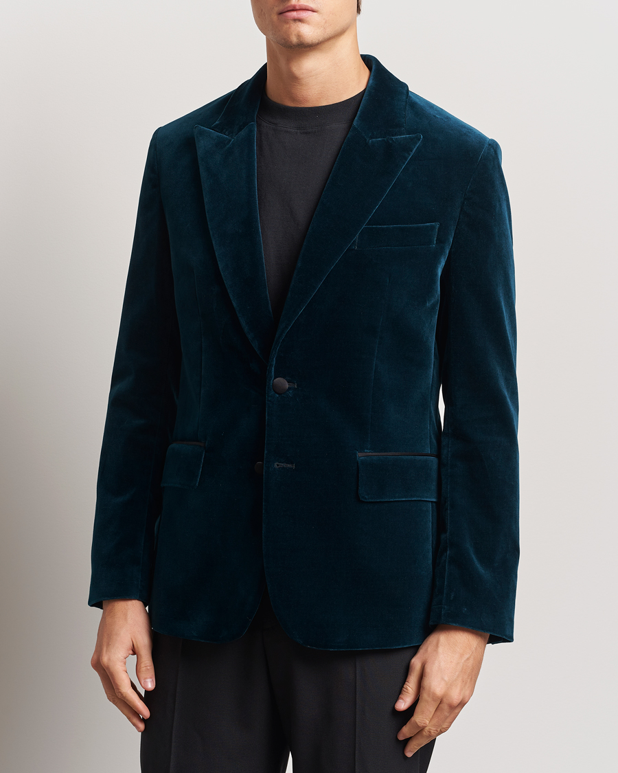 Homme | Blazers | J.Lindeberg | Lenny Velvet Blazer Key Largo