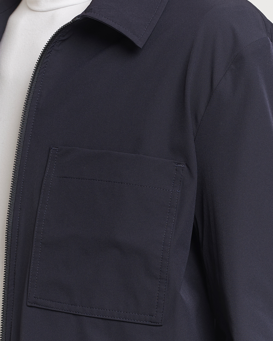 Homme | Chemises | J.Lindeberg | Jake Zipped Overshirt Navy