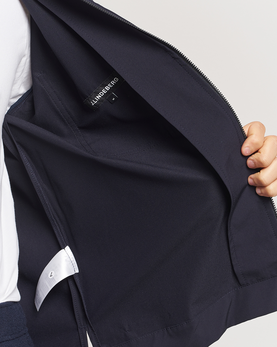Homme | Chemises | J.Lindeberg | Jake Zipped Overshirt Navy