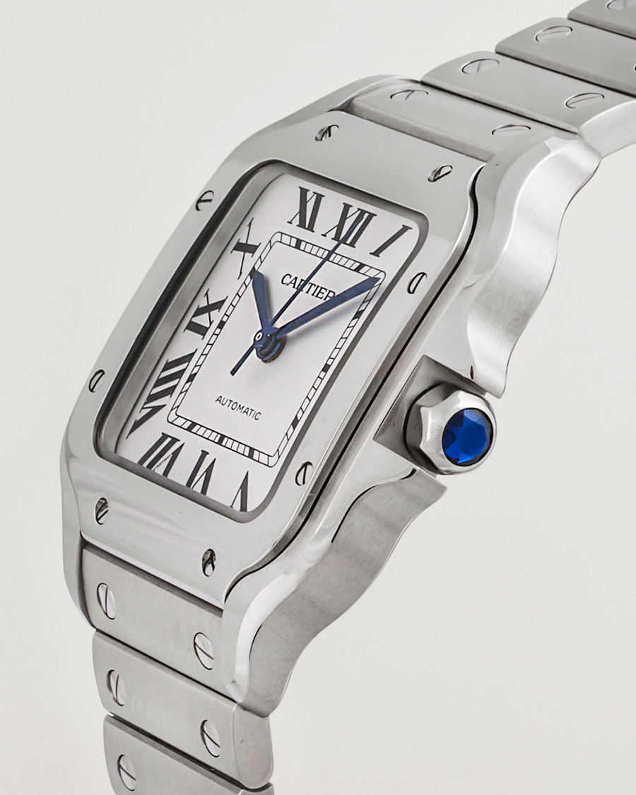 Homme | Cartier Pre-Owned Santos De Cartier WSSA0029 Silver | Cartier Pre-Owned | Santos De Cartier WSSA0029 Silver