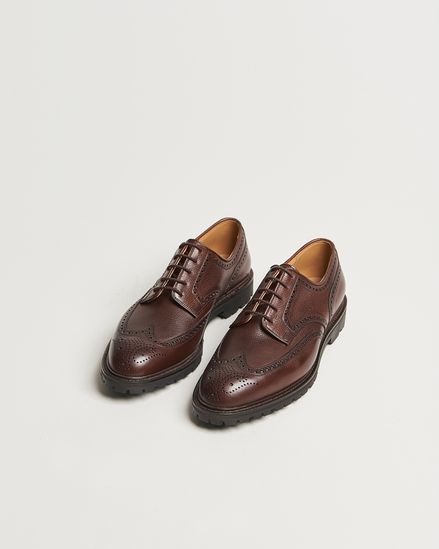 Homme | Crockett & Jones Pembroke Milled Grain Vibram Dark Brown | Crockett & Jones | Pembroke Milled Grain Vibram Dark Brown