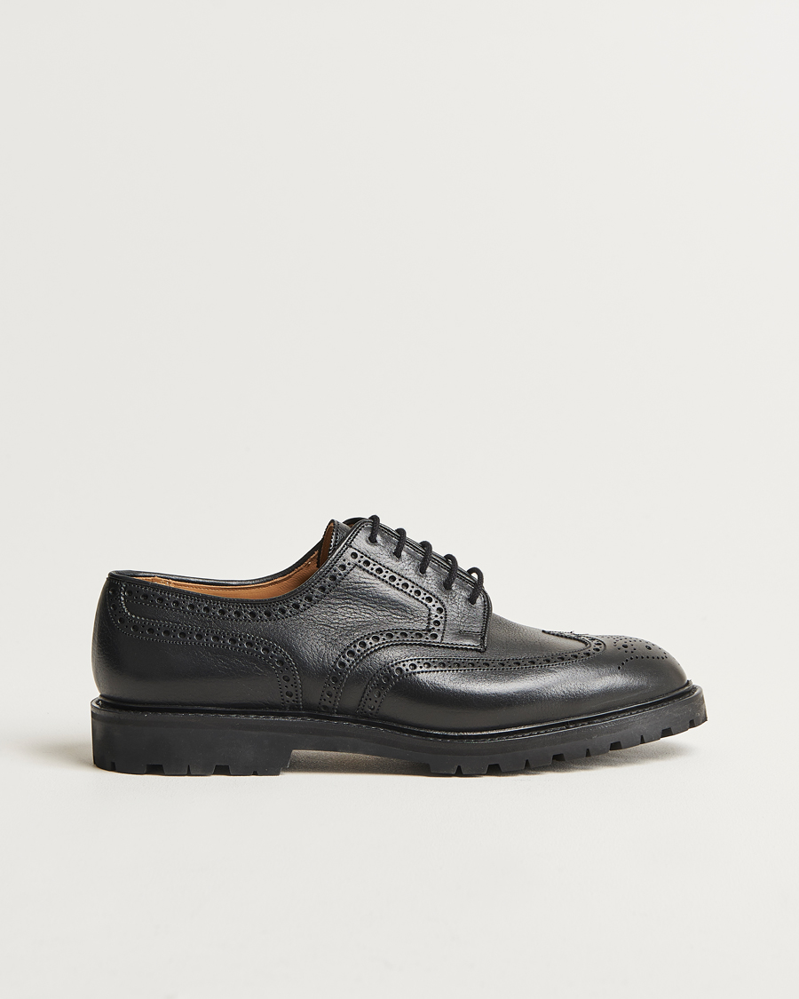 Homme | Richelieus | Crockett & Jones | Pembroke Milled Grain Vibram Black