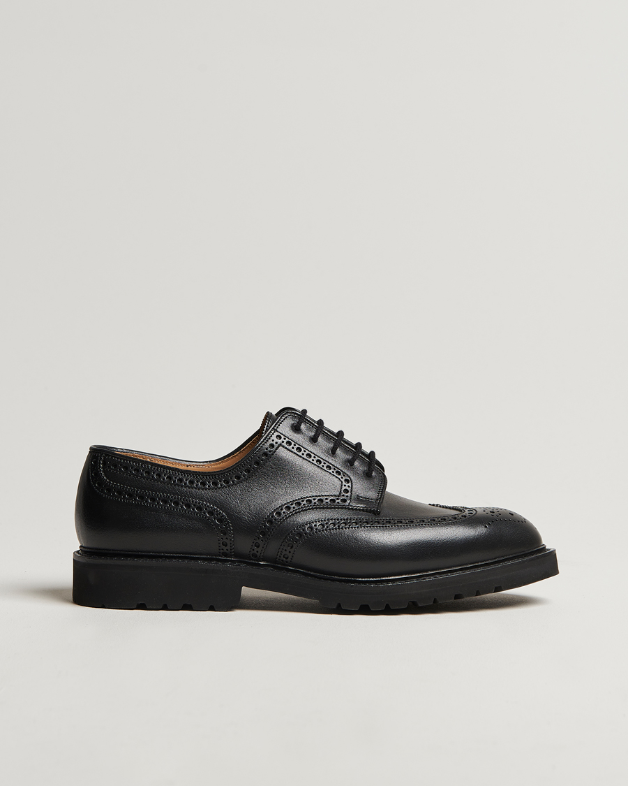Homme | Richelieus | Crockett & Jones | Pembroke Milled Grain Vibram Vi-Lite Black