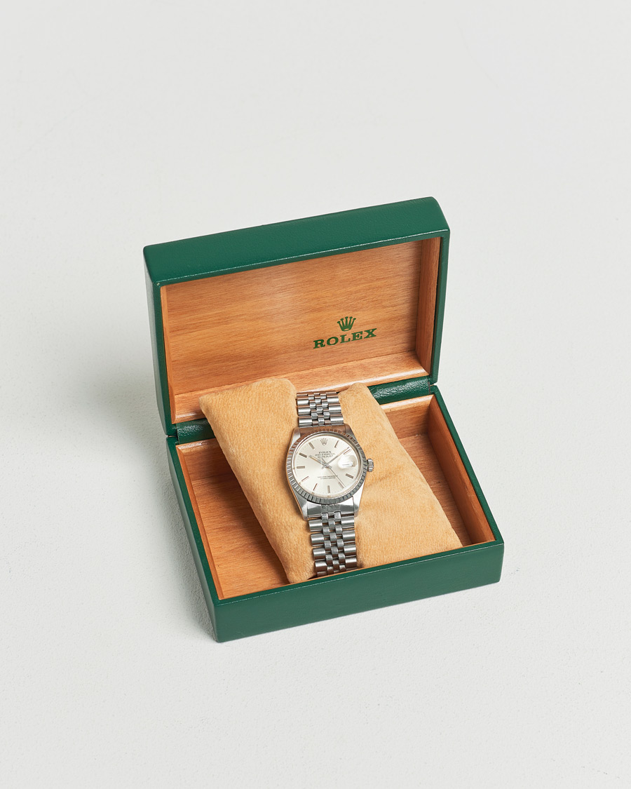 Homme | Rolex Pre-Owned Datejust 16030 Silver | Rolex Pre-Owned | Datejust 16030 Silver