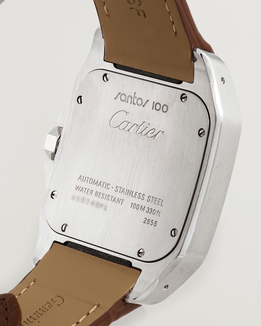 Homme | Cartier Pre-Owned Santos 100 Silver | Cartier Pre-Owned | Santos 100 Silver