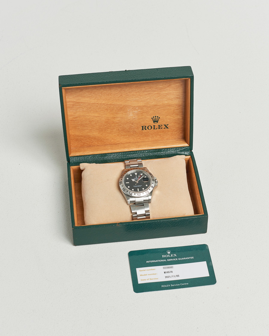 Homme | Rolex Pre-Owned Explorer II 16570 Silver | Rolex Pre-Owned | Explorer II 16570 Silver