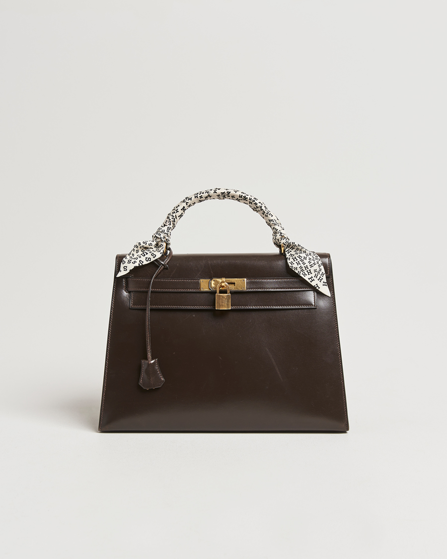 Homme | Hermès Pre-Owned Kelly 32 Handbag Brown | Hermès Pre-Owned | Kelly 32 Handbag Brown