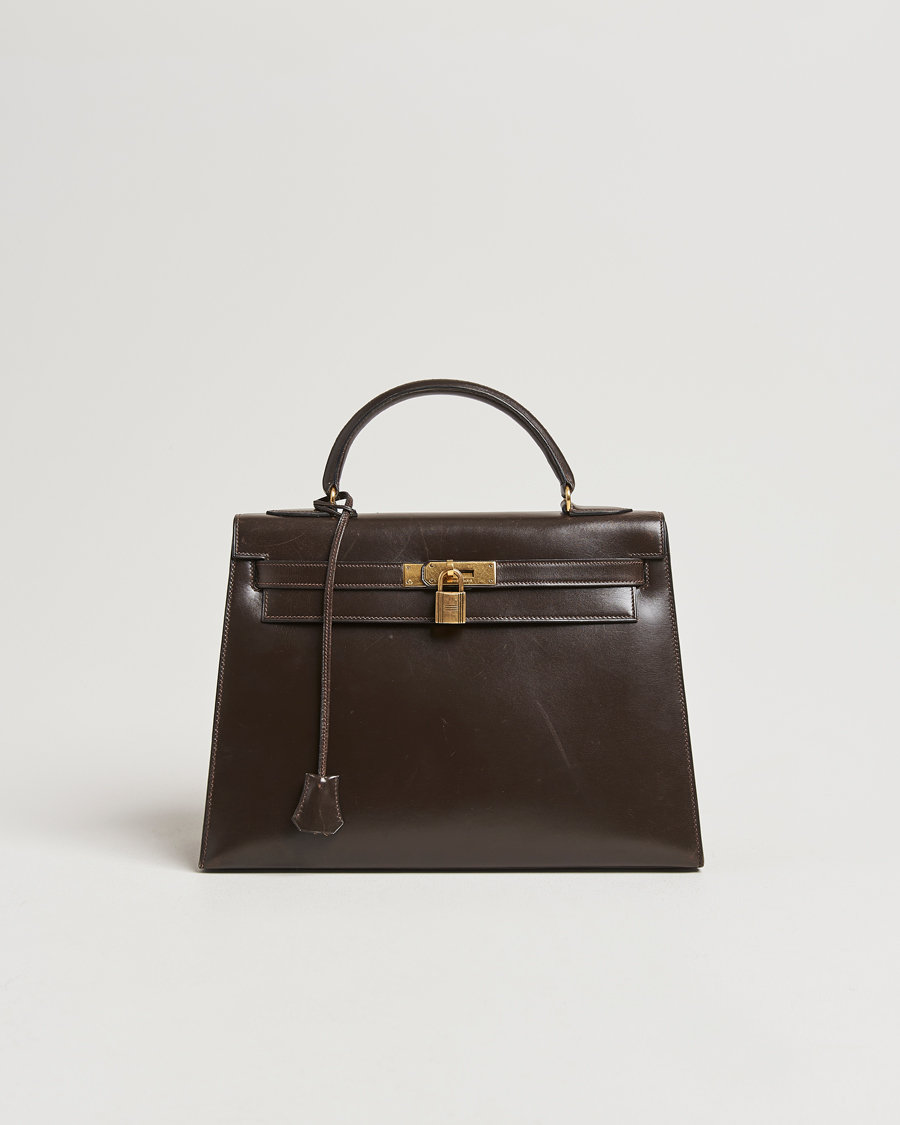 Homme | Hermès Pre-Owned Kelly 32 Handbag Brown | Hermès Pre-Owned | Kelly 32 Handbag Brown