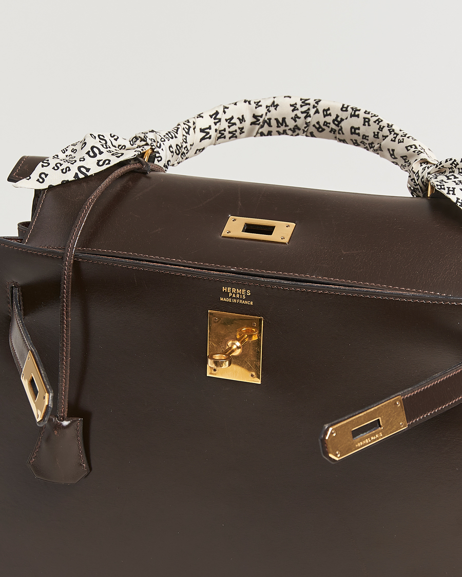 Homme | Hermès Pre-Owned Kelly 32 Handbag Brown | Hermès Pre-Owned | Kelly 32 Handbag Brown